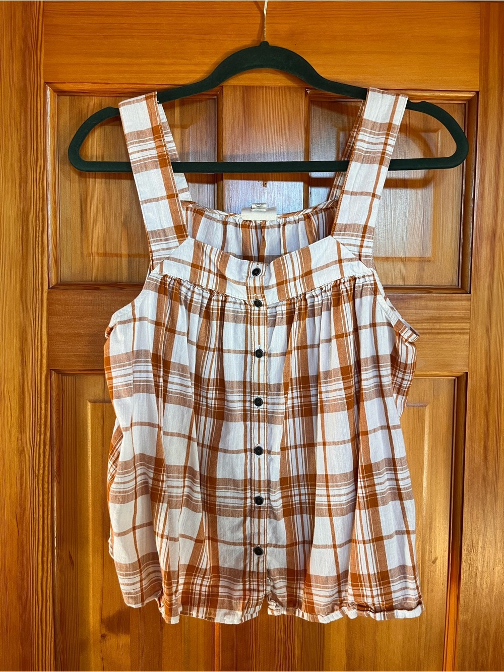 Ana Gingham tank top